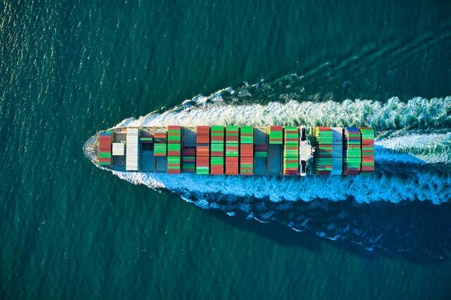 Container Cargo across ocean